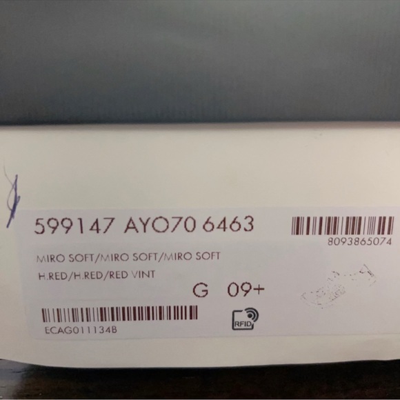 Gucci Ace - Interlocking G - Hibiscus Red - 599147 AYO70 6463 - Picture 16 of 16